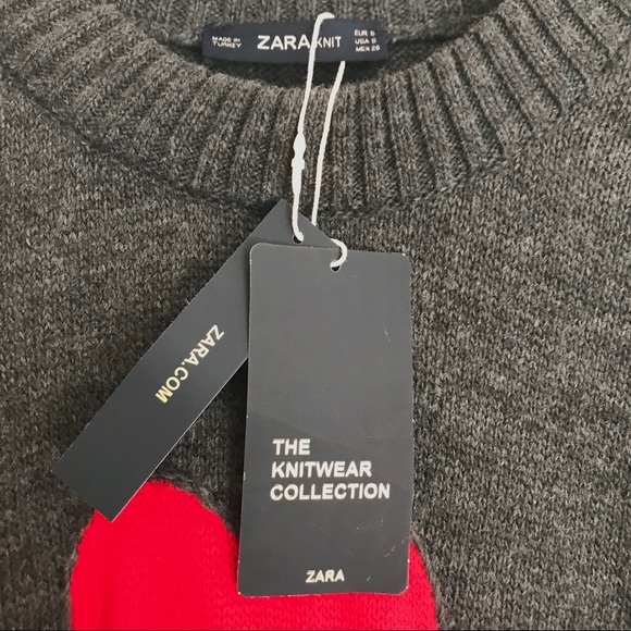 zara shark sweater